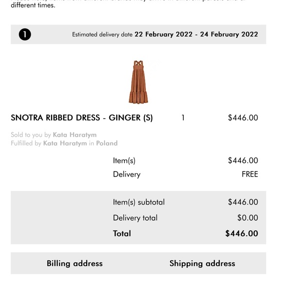 Wolf Badger brand new with tags ginger dress small - Picture 7 of 8